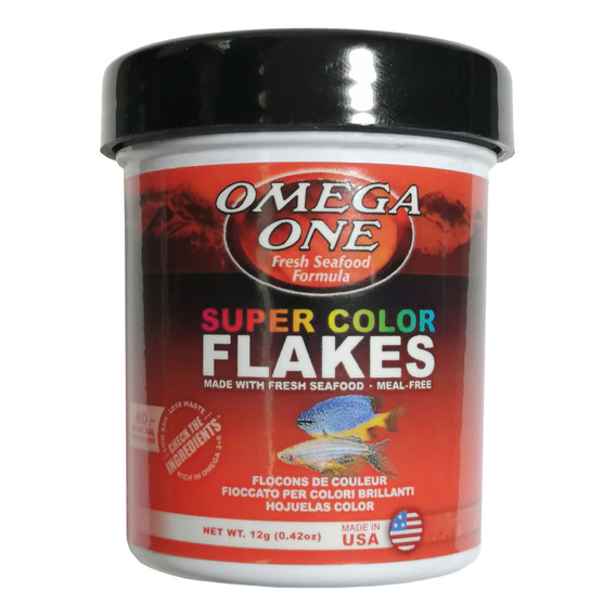 Super Color Flakes Comida Hojuelas Peces Realce Omega 12g