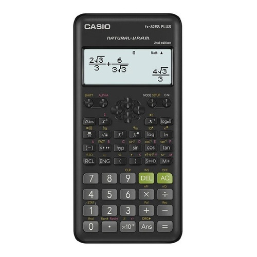 Calculadora Científica Casio Fx-82es Plus 2nd Edit Color Negro