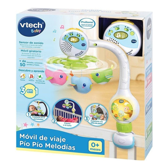 Vtech Baby - Movil De Viaje Pio Pio Melodias - 3 En 1