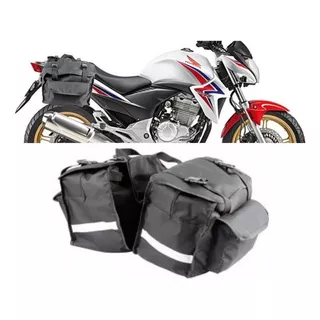 Alforge Bau Bolsa Traseira Universal 40l Motos Black Luxo