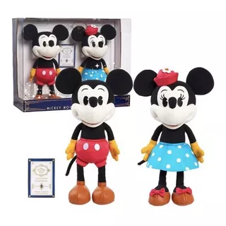 Disney Mickey Minnie Set Peluche Coleccionista Disney Land
