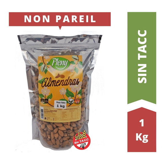 Almendras Peladas X 1 Kg - Libre De Gluten Sin Tacc