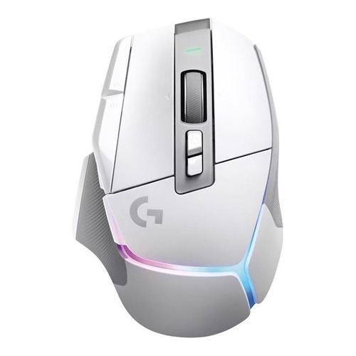 Mouse gamer de juego inalámbrico recargable Logitech  Serie G G502 X Plus white