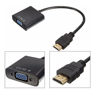 Cabo Adaptador Hdmi Para Vga Para Tv Pc Xbox360 Notebook