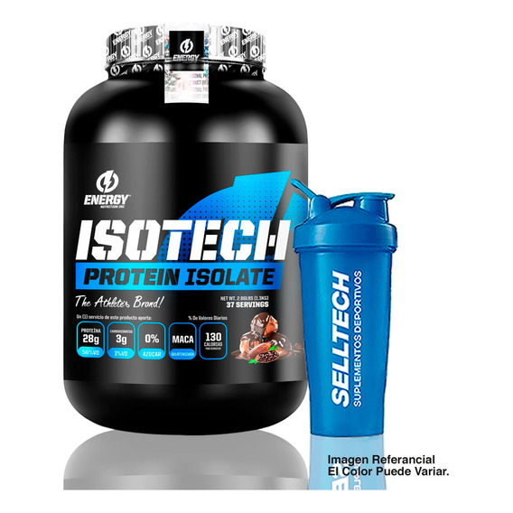 Proteína Energy Nutrition Isotech 1.3kg Chocolate + Shaker