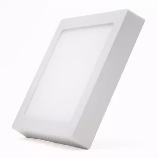 Foco Panel Led Plafon Sobrepuesto Cuadrado 24w Luz Cálida Color Blanco