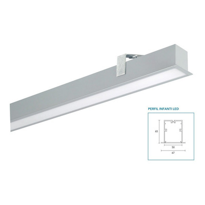 Plafon De Embutir Lineal Infanti Led 19w 87cm Lucciola