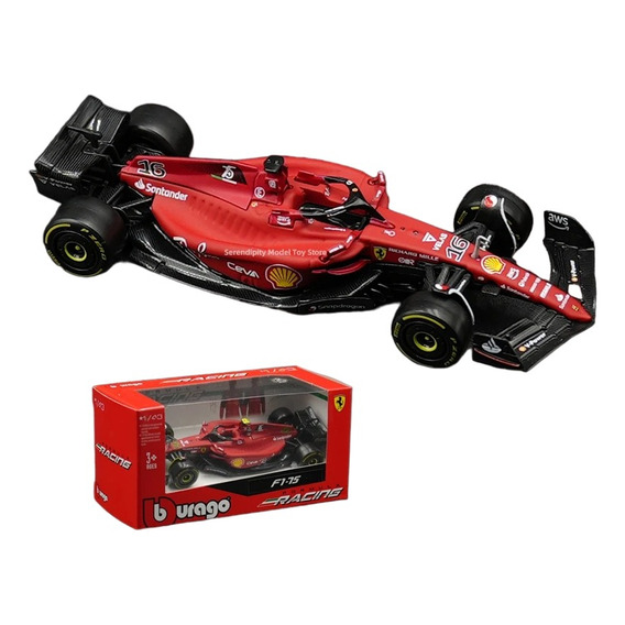 Bburago Ferarri F1 75 N°16 Charles Leclerc 2022 Escala 1:43 