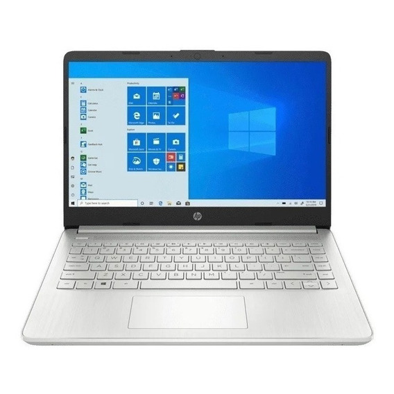 Notebook HP 14-dq2028la plateada natural 14", Intel Core i5 1135G7  8GB de RAM 256GB SSD 16GB Optane, Intel Iris Xe Graphics G7 80EUs 1366x768px Windows 10 Home