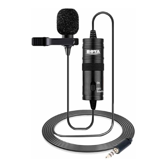 Micrófono Boya BY-M1 Condensador Omnidireccional color negro