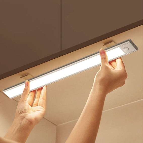 Luz Led Con Sensor Movimiento Barra Closet Baño Cocina 30 Cm