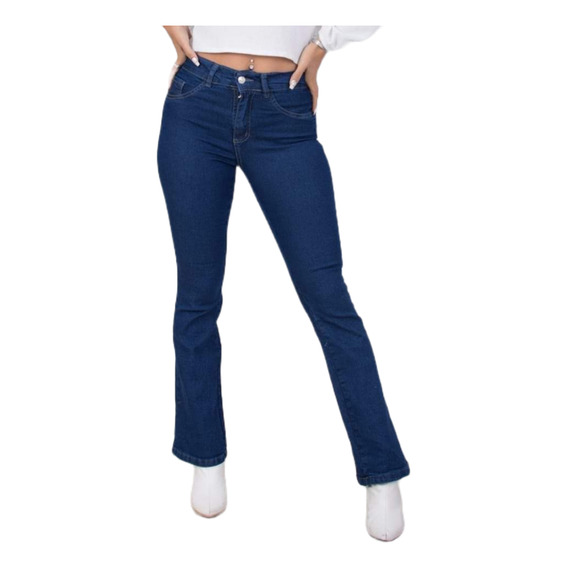 Jean Denim Oxford Elastizado - Mujer