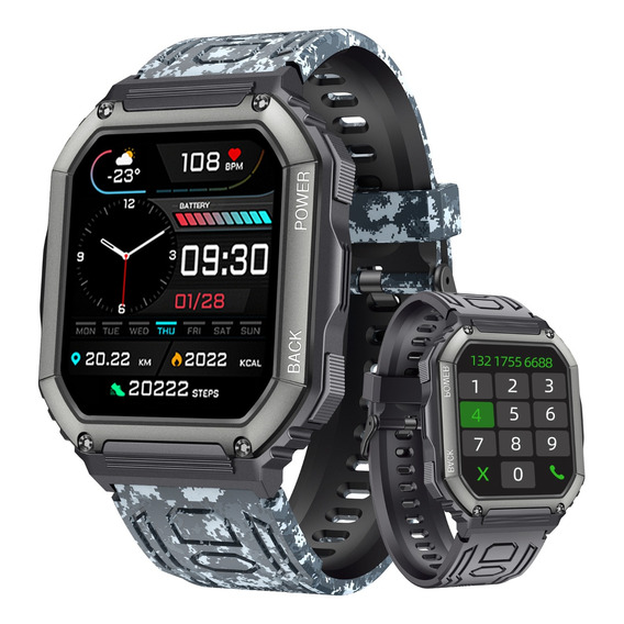 Smartwatch Reloj Inteligente Bluetooth Deportivo Ip68 Hombre