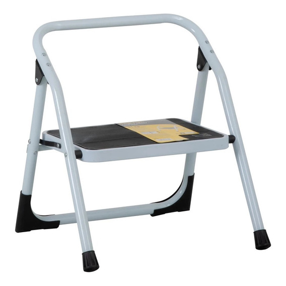 Escalera Plegable 1 Paso Acero Capacidad 150 Kg Pretul 24117 Color Gris