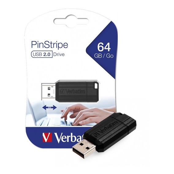 Pendrive Verbatim 64gb Usb 2.0 Pc Notebook Audio Y+ Febo