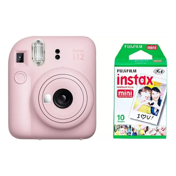 Camara Instantanea Instax Mini 12 Rosa +10 Fotos entrega