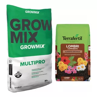 Kit Growmix Multi Pro 80 Lts Lombricompuesto 5 Lts Pr6-*