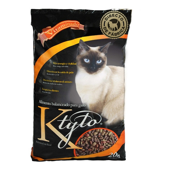 Alimento Premium Para Gato Ktyto Croquetas 20kg Flagasa