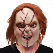 Mascara Muñeco Maldito Chucky Entera Halloween Latex Disfraz
