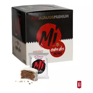 Alfajor Mini Premium Entre Dos Blanco - Caja X20 Ud