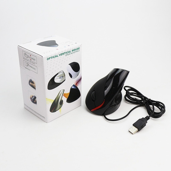 Mouse Vertical Ergonómico Cable 1600dpi 1,5m Cable 5botones