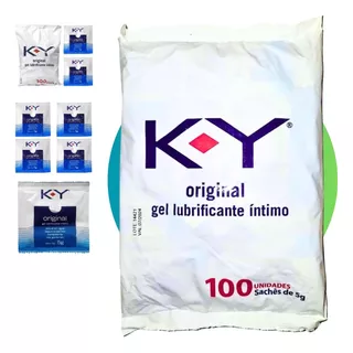 Gel Lubrificante Íntimo K-y Ky Base Água Sache 5g Com 100un