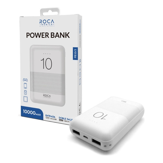 Power Bank Roca Mobile 10000 Mah 2.1 A Portatil | Css ®