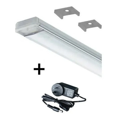 Perfil 1,20 M Led Tactil Dimer Cocina Bajo Alacena Vestidor 