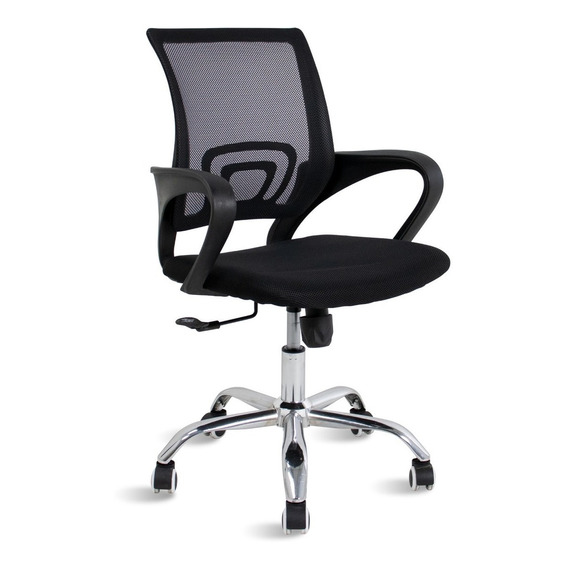 Cadeira de escritório Travel Max Diretor MB-4005  preta com estofado de tecido