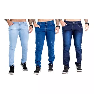  Kit 3 Calças Jeans Masculina Desconto Oportunidade 
