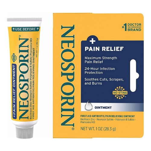  Crema Unguento Neosporin + Pain Relief 1 Oz Fragancia N/a Tipo De Envase Tubo