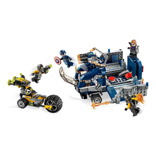 Set De Construcción Lego Marvel Avengers Truck Take-down 477 Piezas  En  Caja