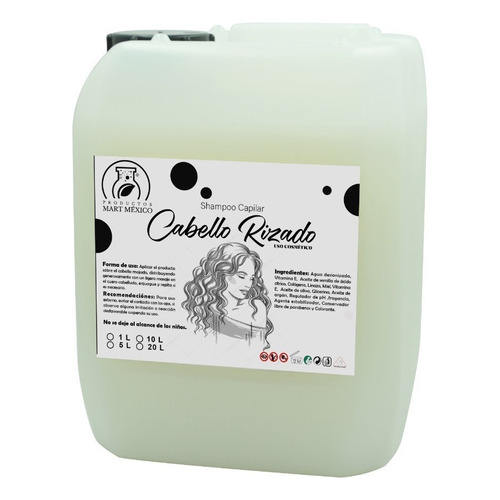  Shampoo Cabello Rizado Reduce Frizz (5 Litros)