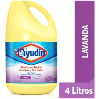 Lavandina Ayudin Triple Poder Aromatiza Lavanda X4 L Triple