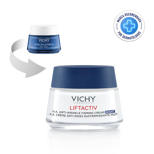 Crema Liftctiv Supreme Nuit Night Vichy Liftactiv Supreme noche para todo tipo de piel de 50mL/50g 40+ años