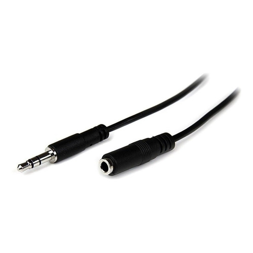 Cable Alargue Audio 3,5 Macho A 3,5 Hembra Videcom Color Negro