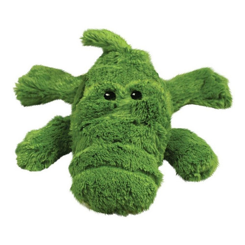 Juguete Kong Peluche Medium Cozie Ali Alligator Color Verde Diseño Cocodrilo