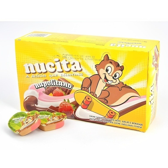 Crema Napolitana Nucita Caja 48 Unidades, Golosinas, Piñatas