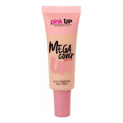 Base de maquillaje líquida Pink Up Mega Cover Mega Cover tono beige