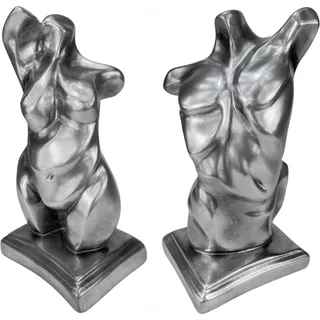 Torso 1 Masculino  E  1 Feminino - Estatueta Dorso Enfeite 
