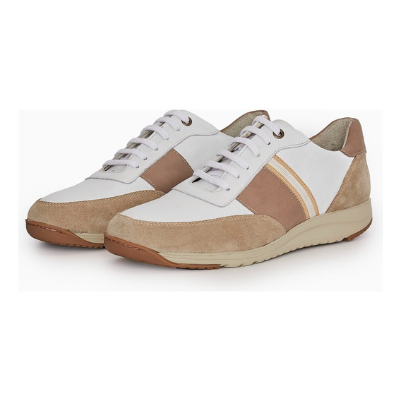 Zapatilla Urbana Blanca Y Beige Oban Hombre Boating