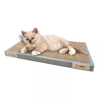 Arranhador Plano Brinquedo Felino Para Gatos Papelão - Brinq