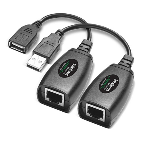 Extensor de datos USB Intelbras Vex 1050 Usb G2, color negro