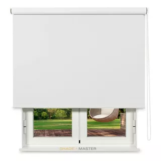 Cortina Roller Blackout 144x140cm Premium Shade Master Color Blanco