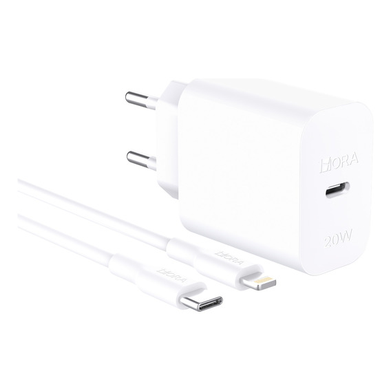 Cargador Tipo C 20w Lightning Compatible Con iPhone 1hora