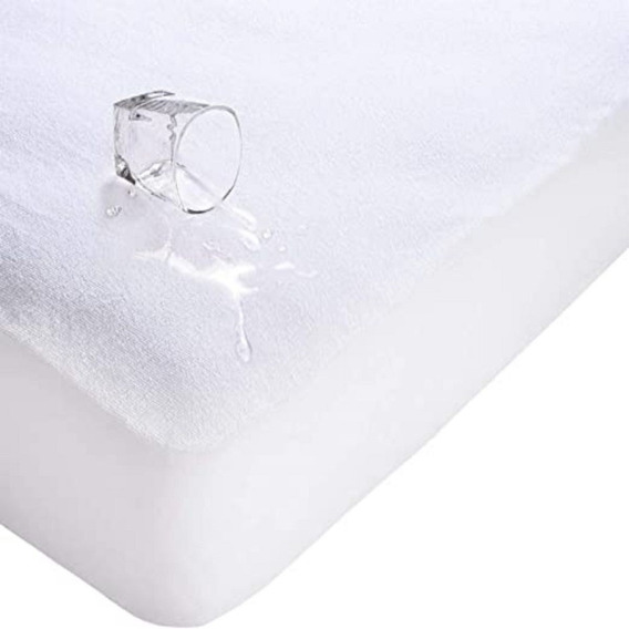 Protector de colchón impermeable Twin Funda de Terry de algodón Suave Premium 