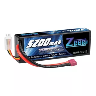 Bateria Lipo 7.4v 5200mah 2s 50c Hard Case  Deans T