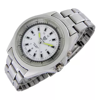 Reloj New York Hombre Ny023 Luz Led Malla Acero Inoxidable