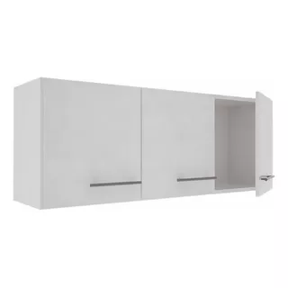 Alacena Mueble Cocina Melamina Orlandi 1.20 Organizador Color Blanco