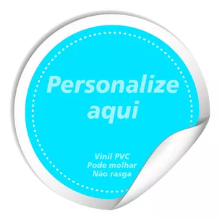 1000 Adesivo Etiqueta Com Logo Empresa Personalizados 5x5cm